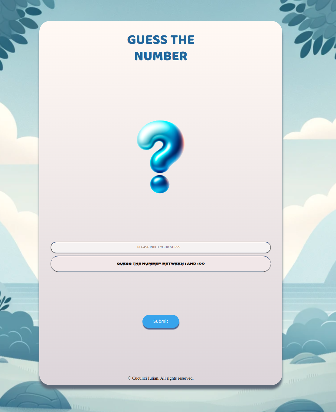 Number Guessing Game